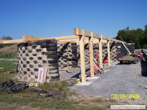 Framing up roof supports