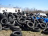 Gathered the 1,500 tires needed